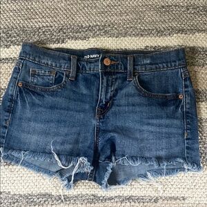 Old Navy Blue Jean Shorts with Distressed Hem